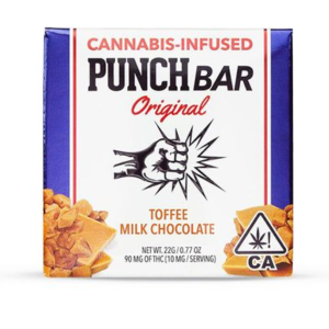 Punch (THC Chocolate) - 100MG Toffee Milk Chocolate