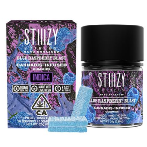 STIIIZY Live Resin Gummies - 100MG Blue Raspberry Blast