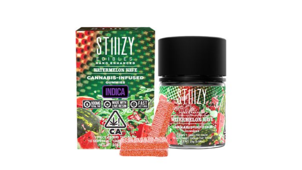 STIIIZY Live Resin Gummies - 100MG Watermelon Wave